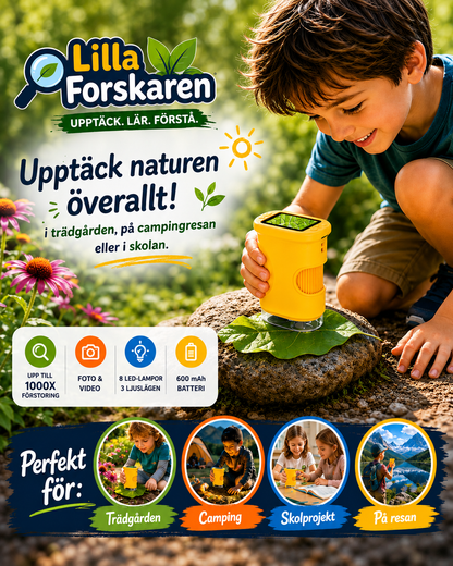 Lilla Forskaren™ – Digitalt Mikroskop för Nyfikna Barn