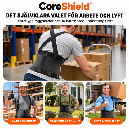 CoreShield™ – 2 i 1 ryggstöd & hållningsstöd
