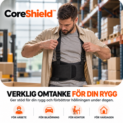 CoreShield™ – 2 i 1 ryggstöd & hållningsstöd