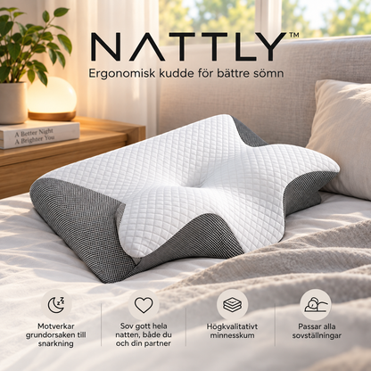 NATTLY™ Ergonomisk kudde för bättre sömn