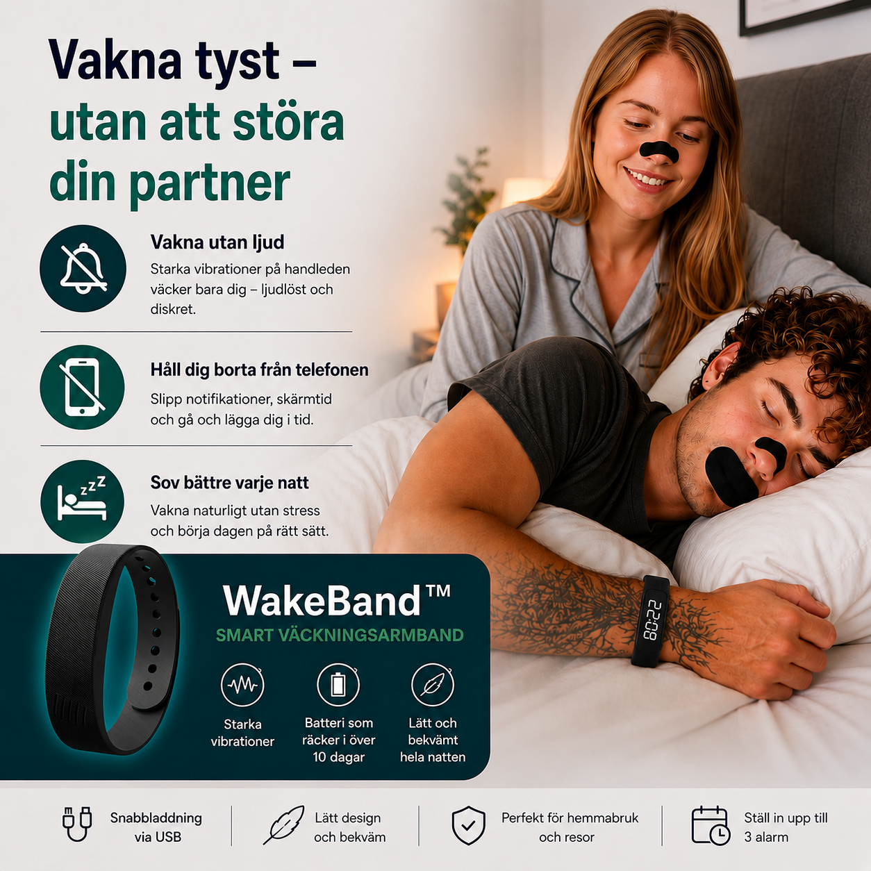 WakeBand™ – Vakna helt tyst