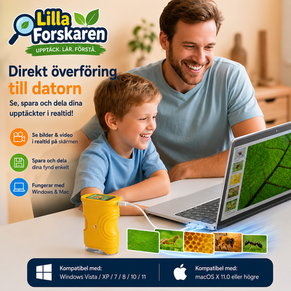 Lilla Forskaren™ – Digitalt Mikroskop för Nyfikna Barn