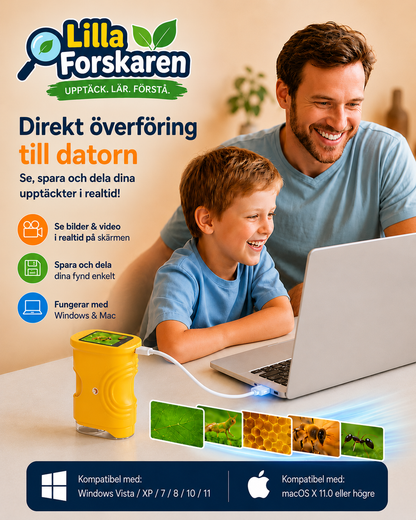 Lilla Forskaren™ – Digitalt Mikroskop för Nyfikna Barn