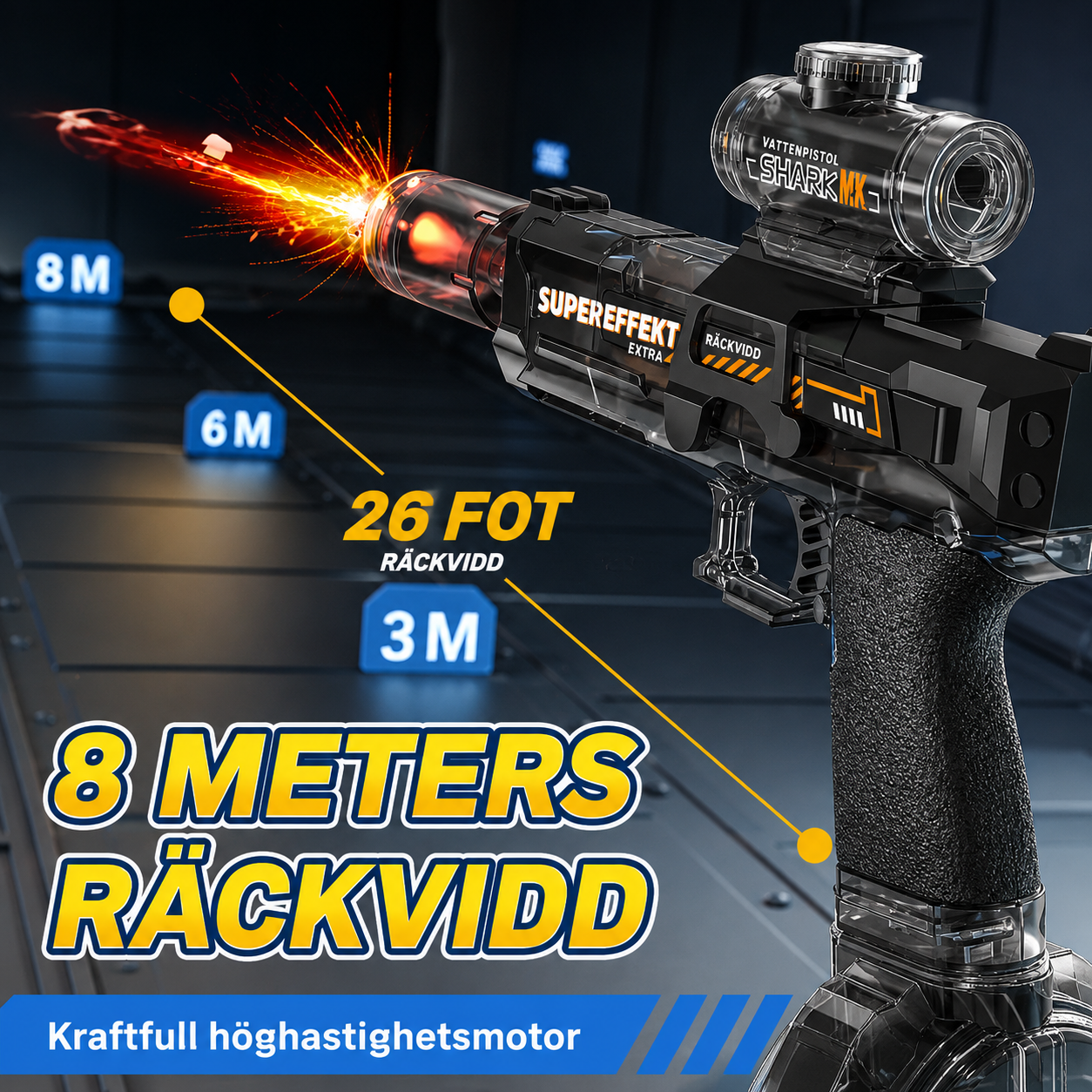 HydroStrike™ Pro – Elektrisk Vattenpistol med LED