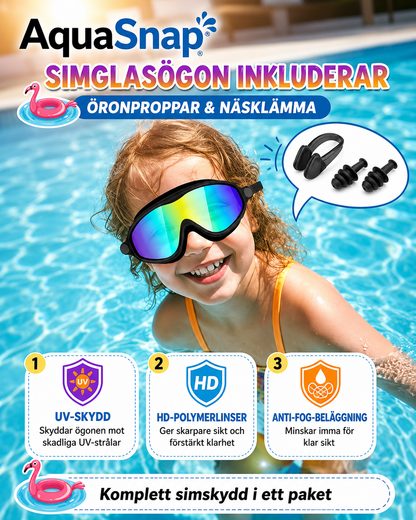 AquaSnap™ Simglasögon - För Barn och Vuxna