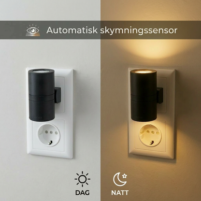 Nora™ – Dimbar vägglampa med skymningssensor