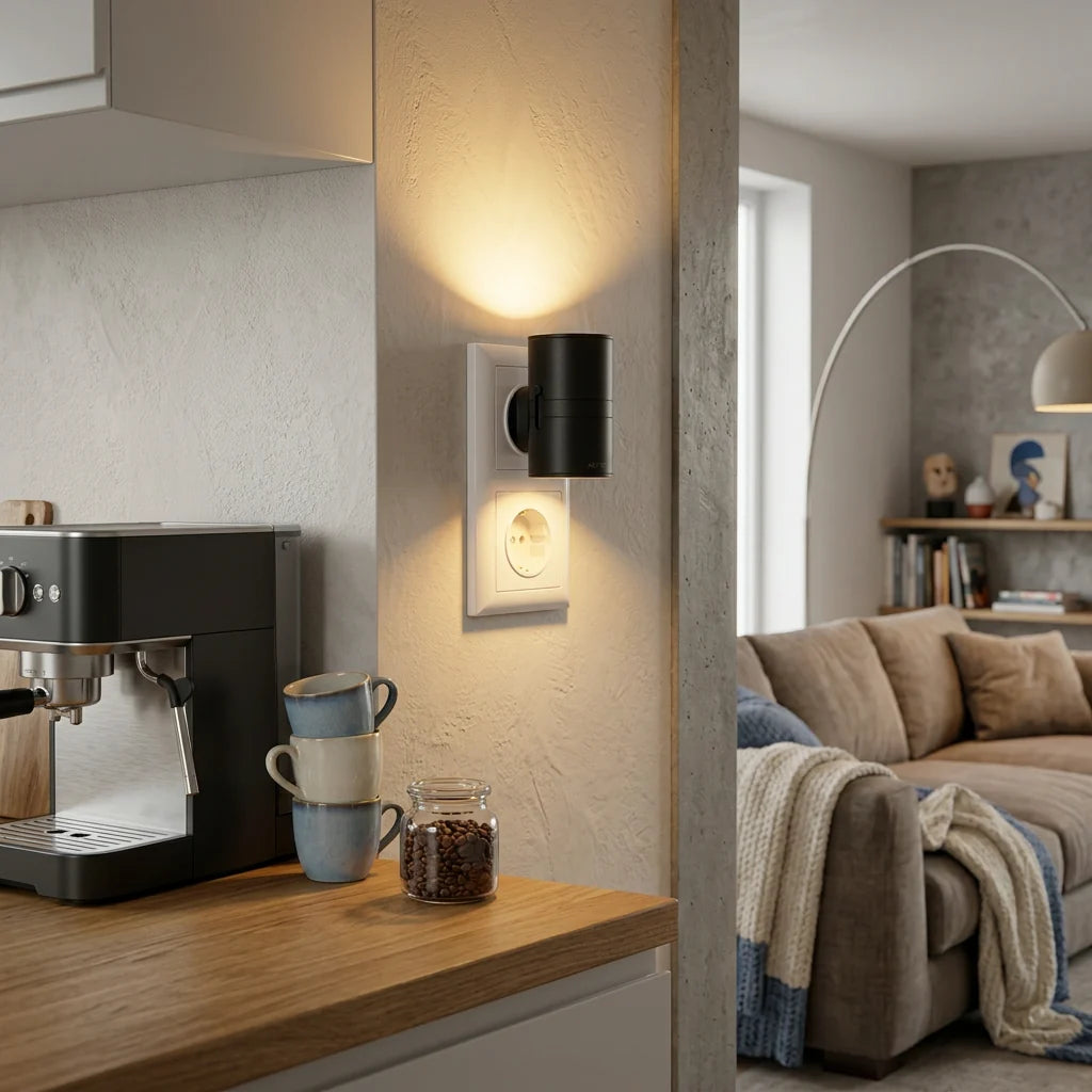 Nora™ – Dimbar vägglampa med skymningssensor