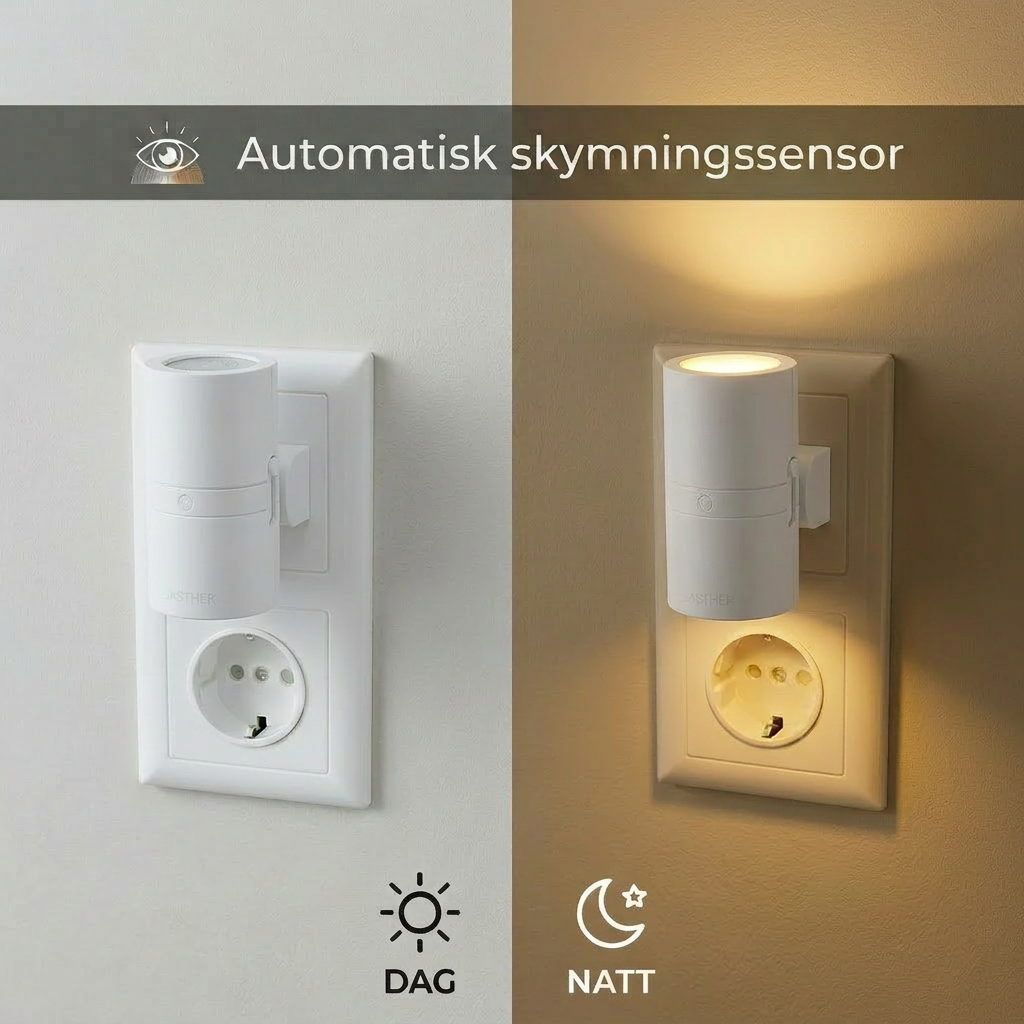 Nora™ – Dimbar vägglampa med skymningssensor