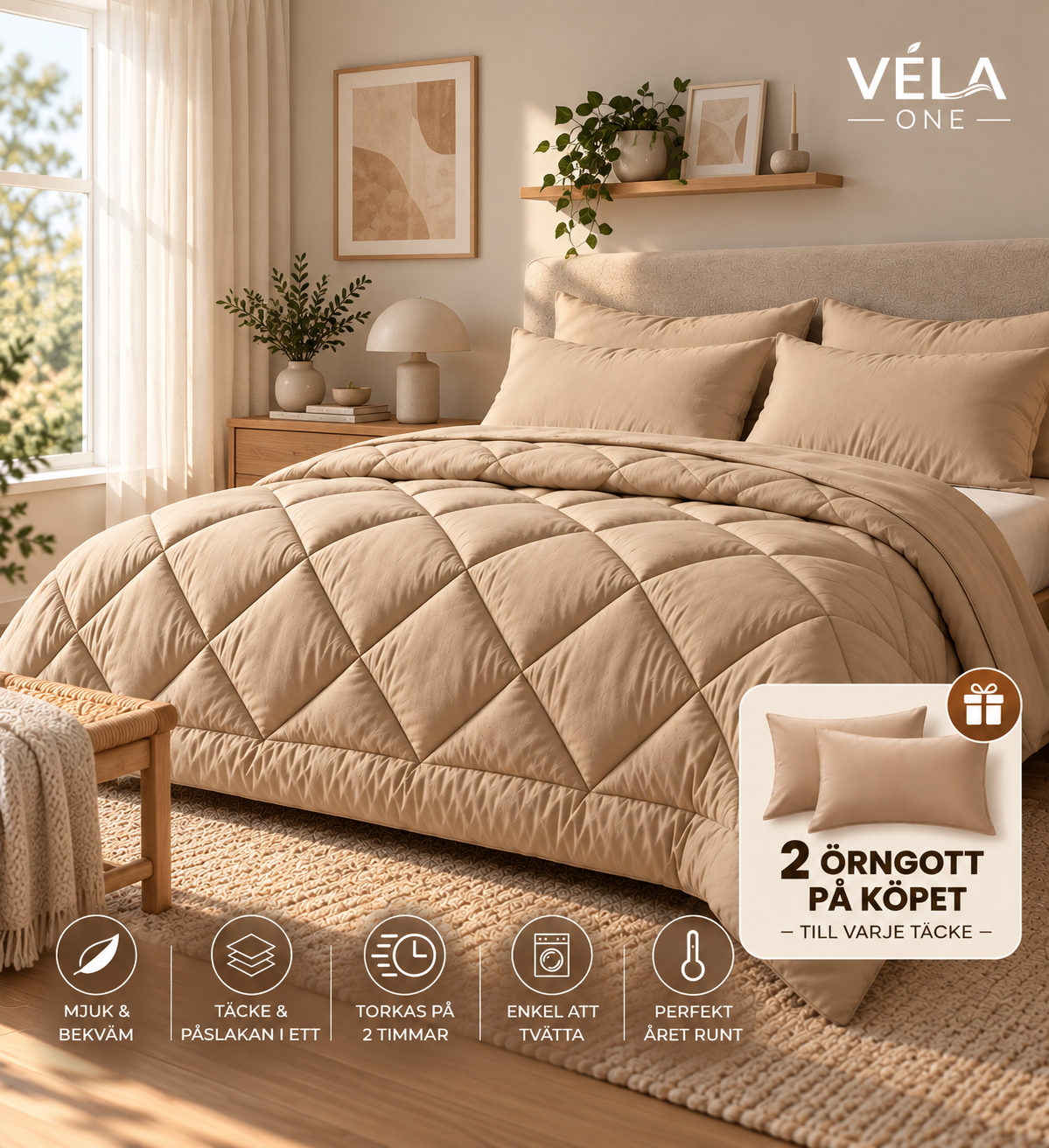 VELA ONE™ -  Täcke och påslakan i ett